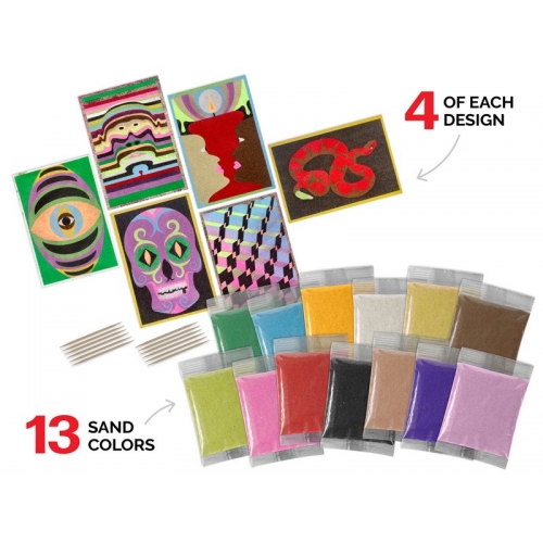 ArtiSands™ Color With Sand - Brain Twisters, Makes 24